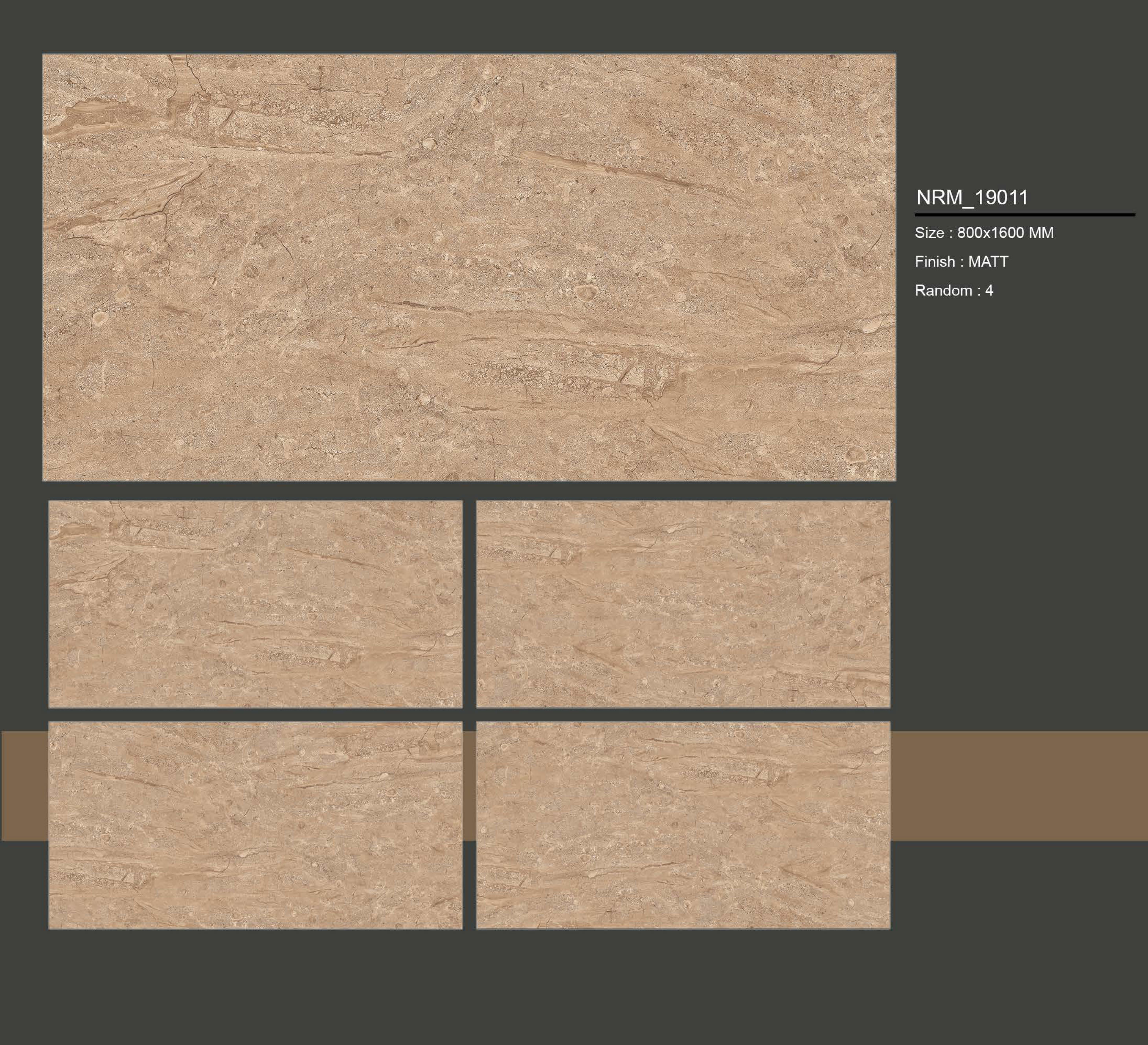 800x1600 Premium Matt Tiles - Color: Grays