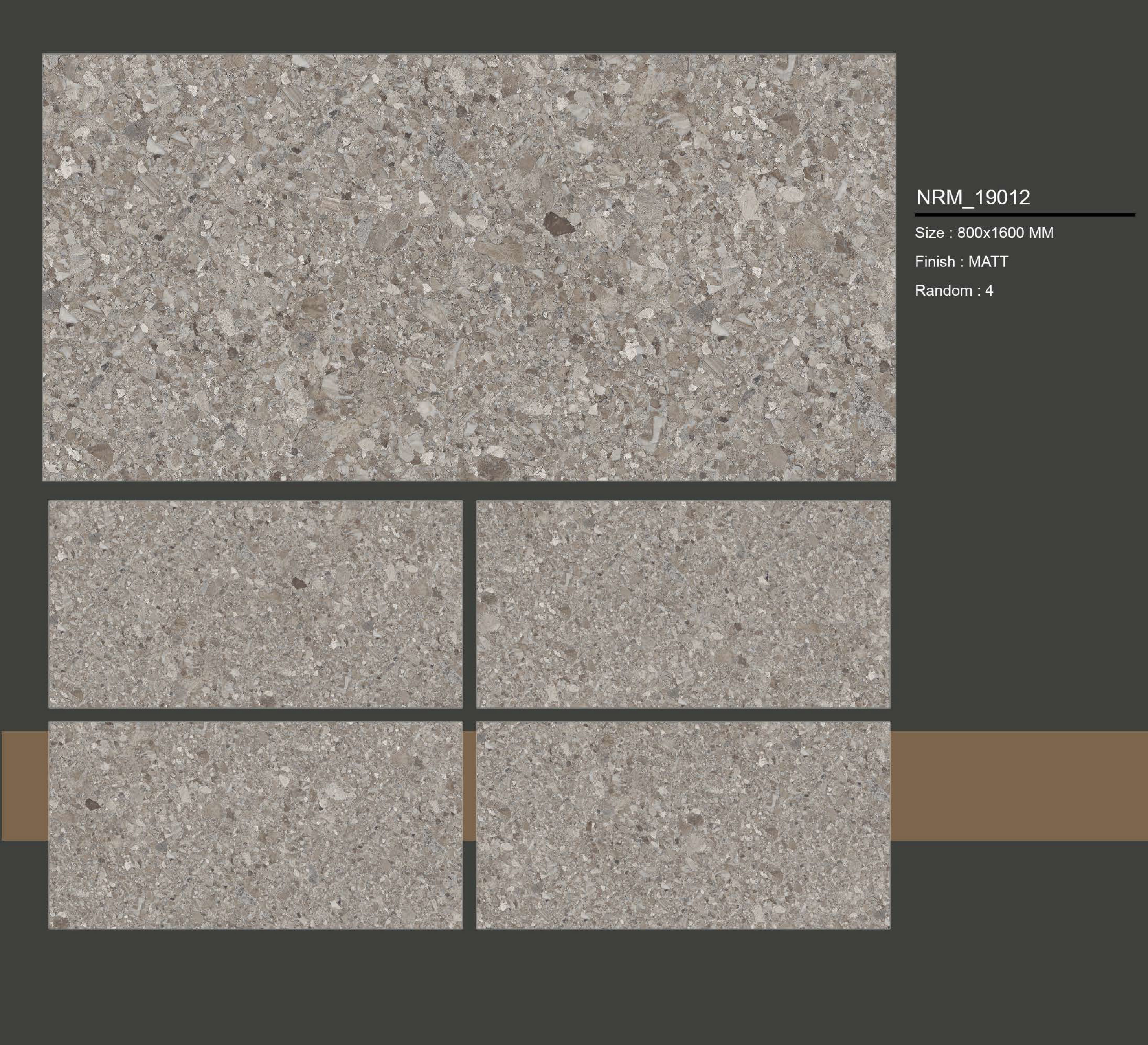 800x1600 Premium Matt Tiles - Color: Grays