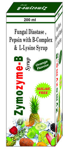 Fungal Diastase pepsin with B Complex And L Lysine Syrup