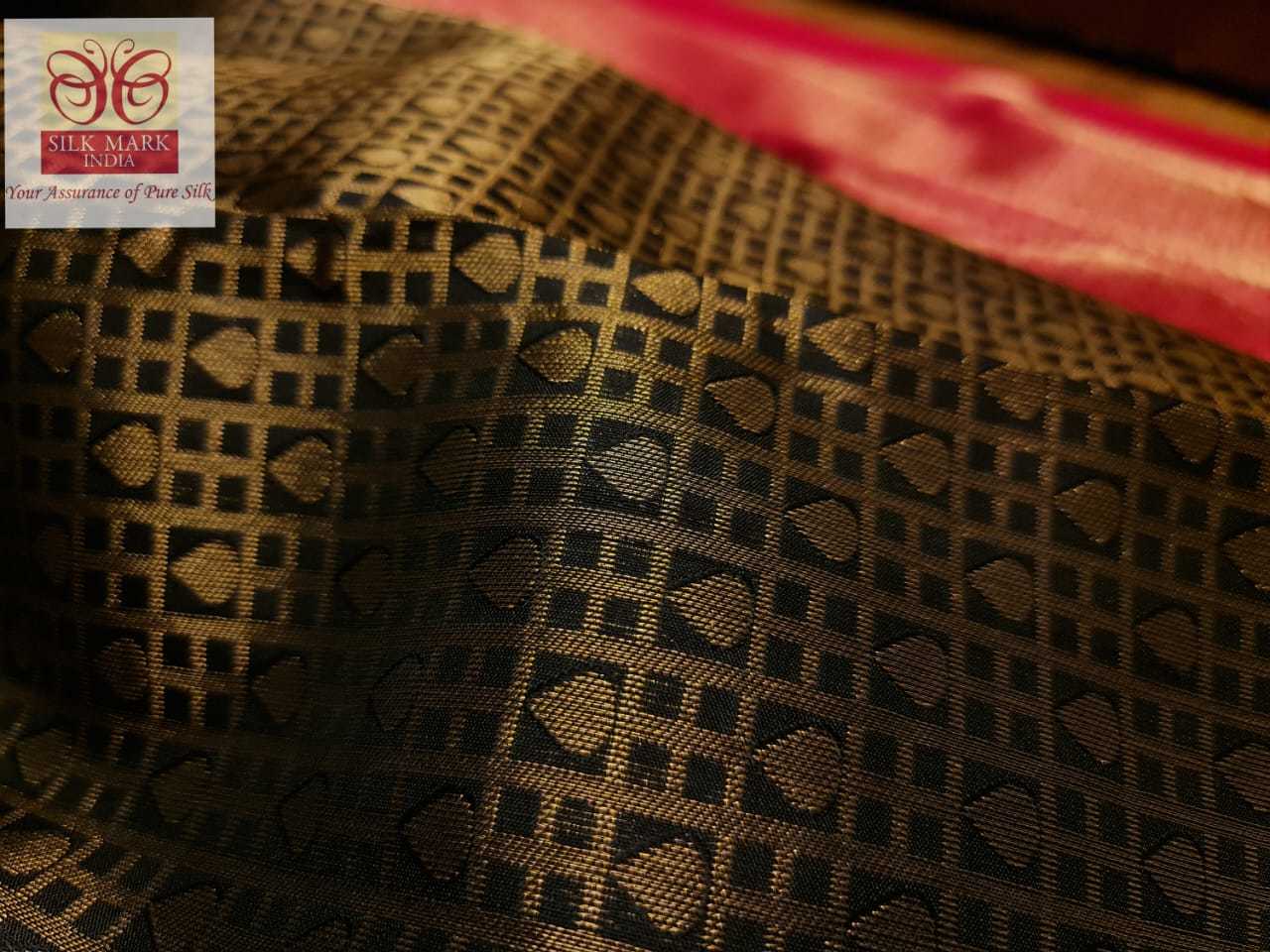 Blue With Pink Wedding Wear Silk Saree