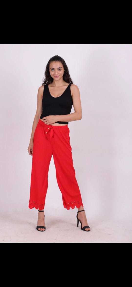 Ladies Palazzo - 100% Cotton, Free Size , 8 Stylish Printed Designs
