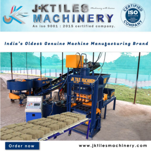 Blue 440 V Floor Cement Paver Block Making Machine