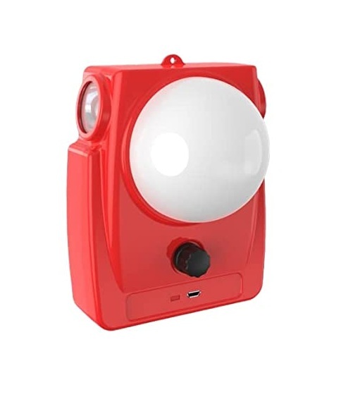 Globeam - 5400 Solar Lamp With Side Torchlight 2000 Mah Heavy Duty Battery For Long Hours Backup Dimension(l*w*h): 10*8*13 Centimeter (Cm)