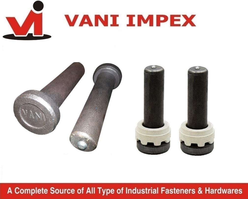 Shear Stud - Mild Steel M16 To M25, Black | 100 Pack, High Production Capacity, Efficient Delivery, Durable Material