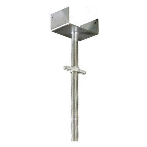 Adjustable U Head Jack - Stainless Steel, 4 Feet Height, Hot Dipped Galvanized Surface, U Shape Design, Vertically Adjustable