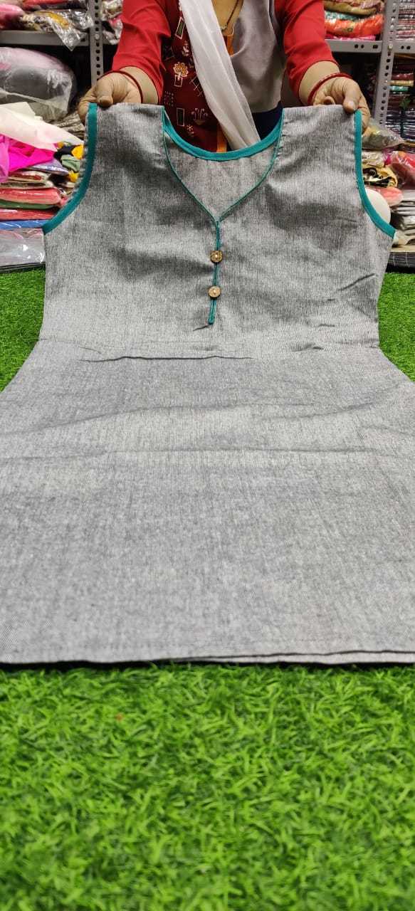 Ladies Kurti (Full) - Cotton Material, Size M/l | Printed Black Design, Breathable And Washable For All Season Wear