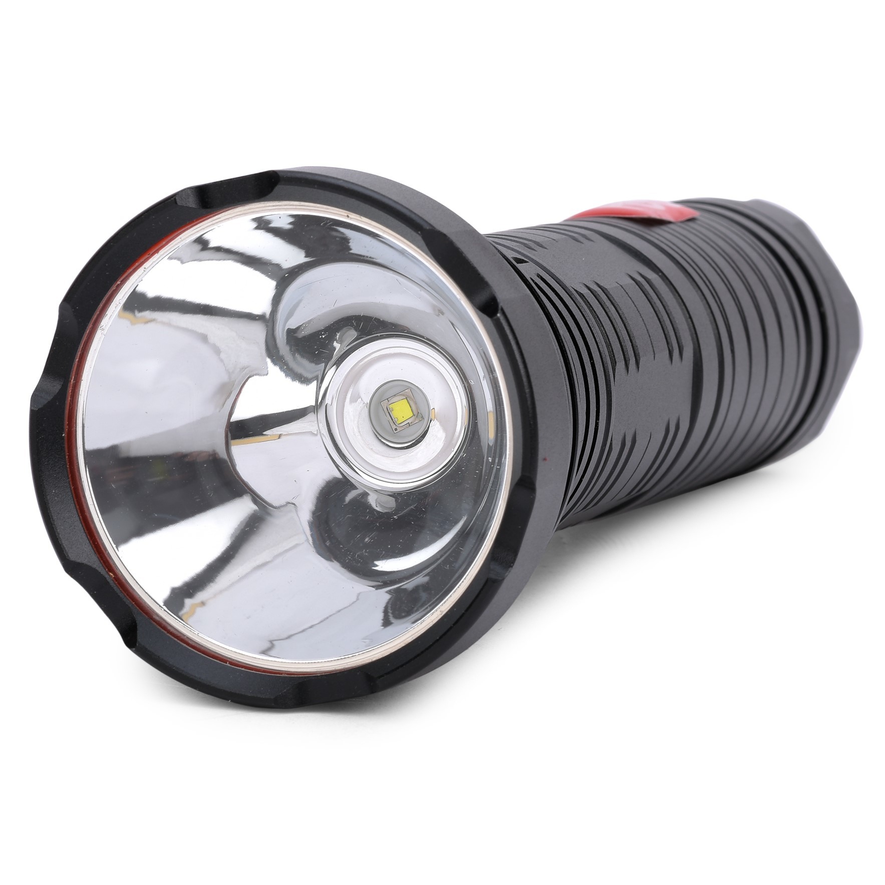 Black Fos Led Search Light 25w - Range 1.5 Km. - With 15 Ah Lithium Battery