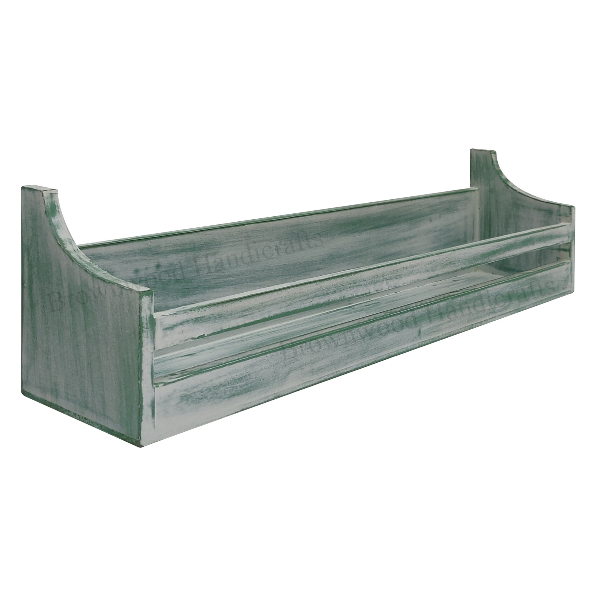 Mdf Wall Shelf Burnt Distressed White Size: 24 X 5 X 4 Inch