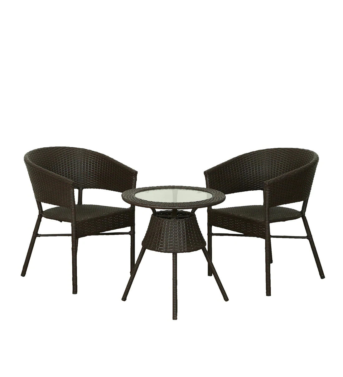 Table Chair Set ( Dark Brown) No Assembly Required
