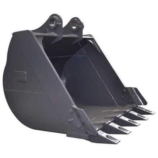 Excavator Bucket - Mild Steel, 1800mm Width, 979kg Weight | Yellow, 5 Teeth Design For Enhanced Machine Performance