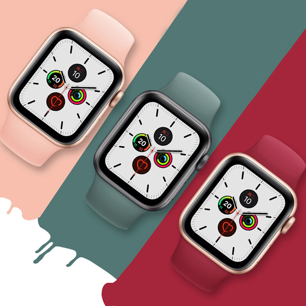 Watch Strap - Silicone, Size 42/44/45 Mm | Unisex, Available In Many Colors, Fashionable Charm & Luxury Style Options