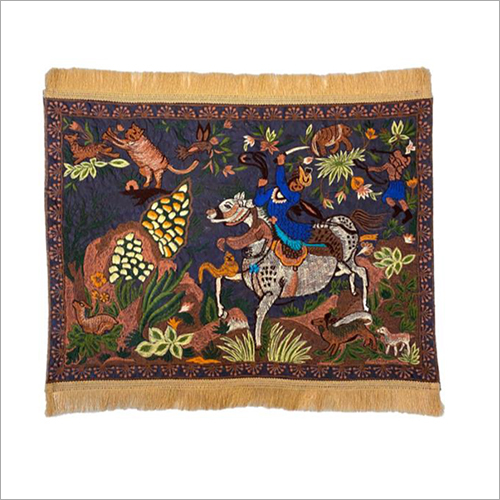 16 X 11 इंच कशीदाकारी कॉर्क लेदर मैट