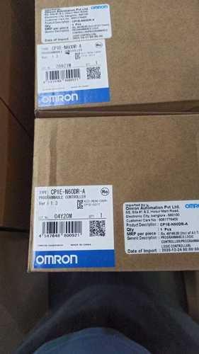 OMRON PLC CP1E-N60DR-A - 60 I/O Points, Relay Output Type | Compact Design, Cost-Effective, Easy Programming, Reliable Operation, Versatile Control