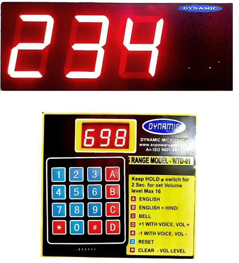 Token Display-hotel Token Display (2.3 Inch) Application: Cinema Theater