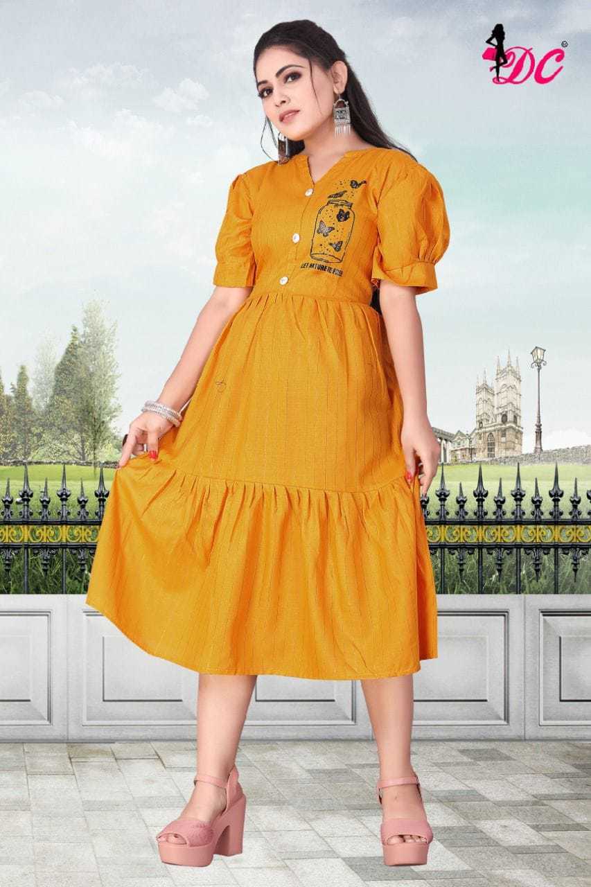 Anarkali Kurti - Heavy Cotton Fabric, 42+ Inch Length, Available In 7 Beautiful Colors | Casual Wear, Washable, Customized Logo, Sizes M-xxl, Short Sleeves
