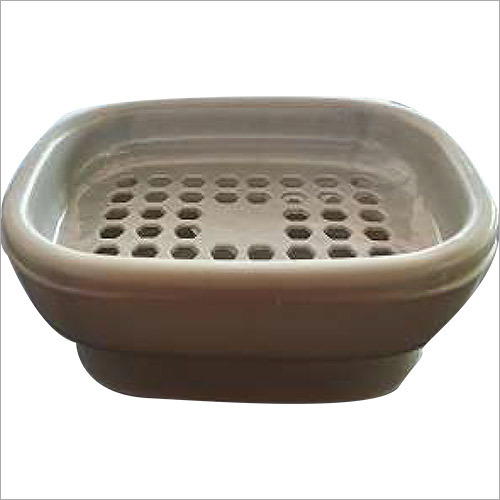 Plastic Soap Dish - Rigid Plastic, Regular Size, Brown Color | Durable Design for Dry and Tidy Soap Storage, Easy to Clean Everyday Accessory