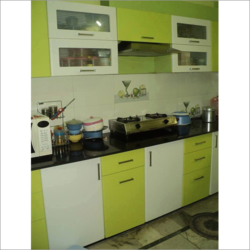 Designer Modular Kitchen Counter Top Size: Customized