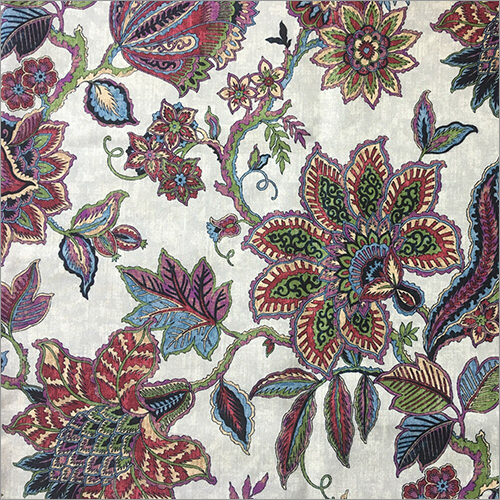 Multicolor Digital Print Curtain Fabric