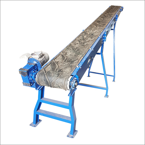 Blue Industrial Bag Loading Belt Conveyor