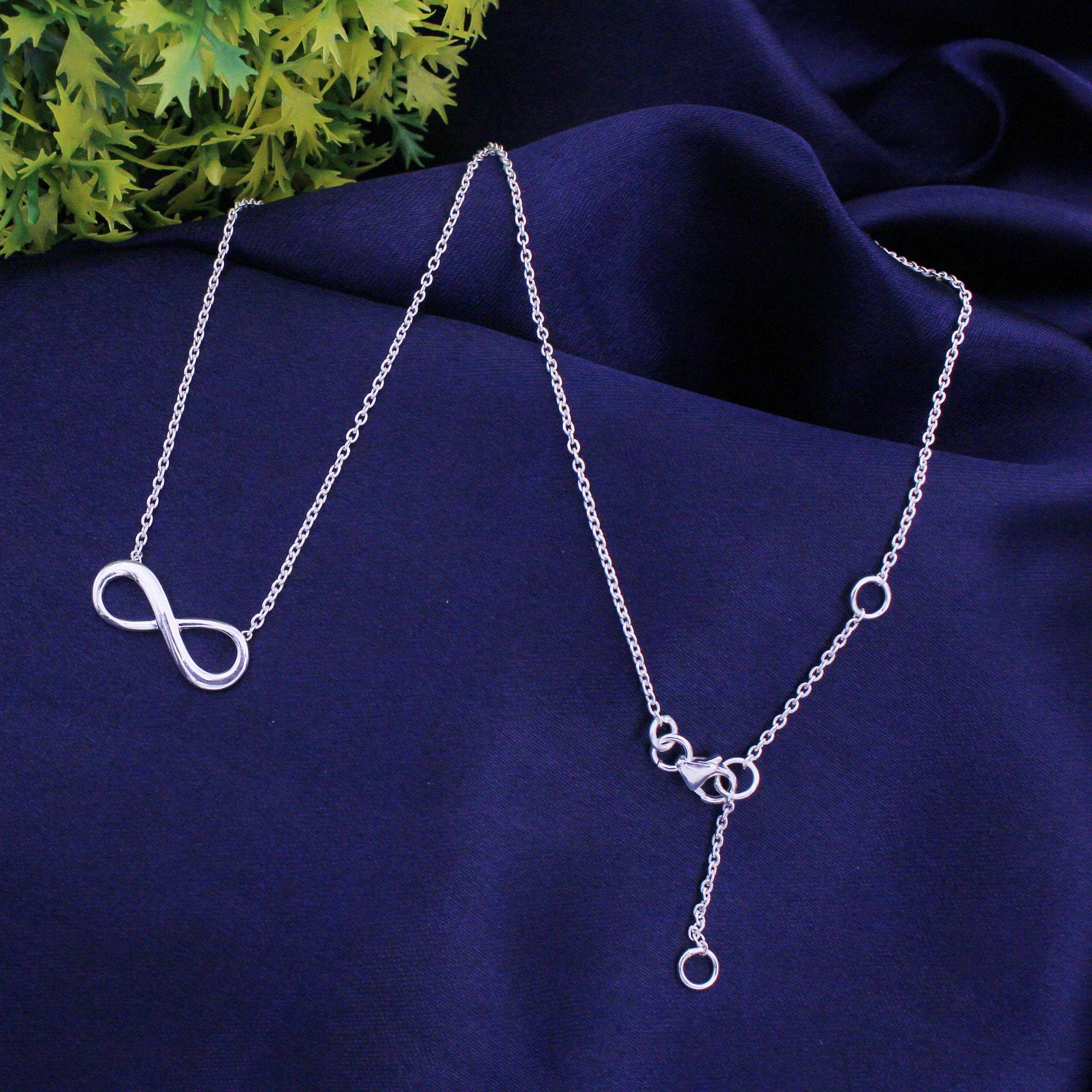 925 Sterling Silver Infinity Necklace