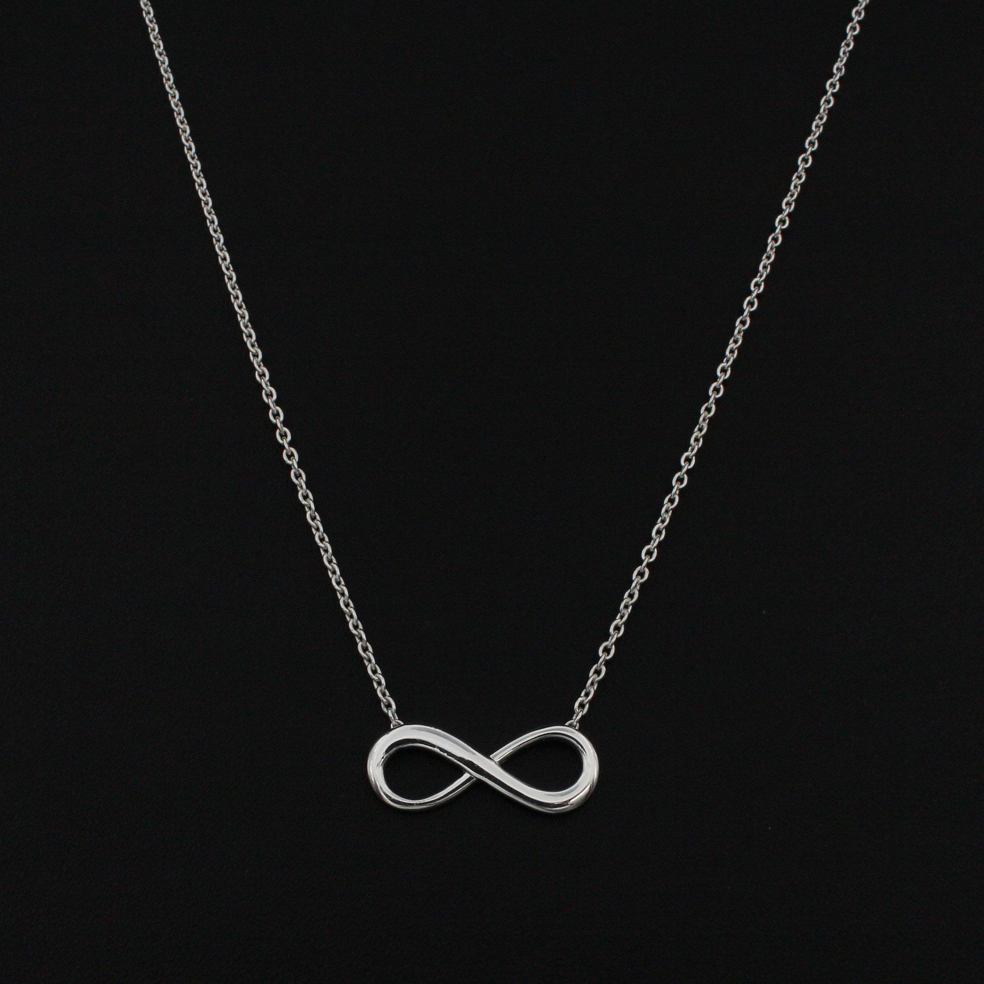 925 Sterling Silver Infinity Necklace