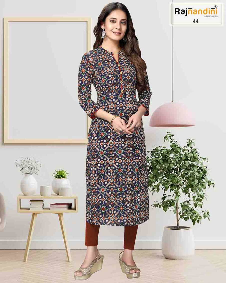 Washable Rajnandini 6 Jaipuri Kurtis Catalogue Garment