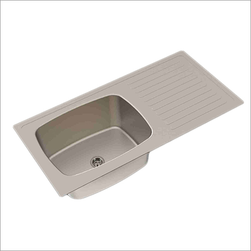 ड्रेन बोर्ड किचन सिंक के साथ स्टेनलेस स्टील एमरो सिंगल बाउल