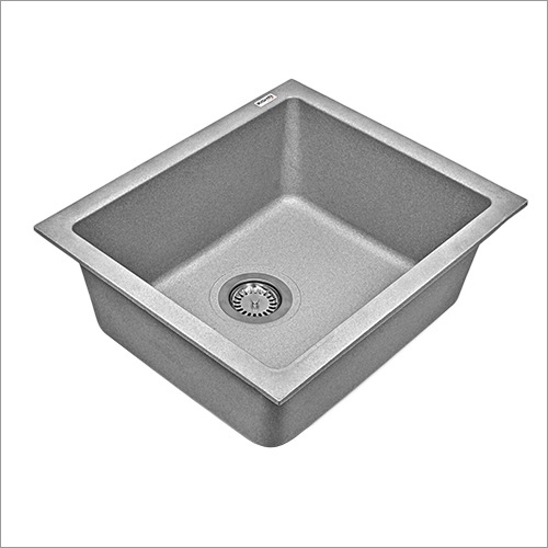 ग्रे स्टील स्क्वायर किचन सिंक