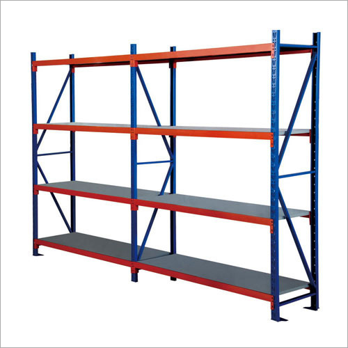 Light Duty Storage Rack - 72" x 48" x 72" | Steel, Blue, 4 Shelves, 500 lbs Capacity, 1/4" Thick