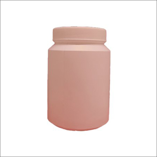 Plain HDPE Jar Bottle - 500gm Size, White Plastic Material | Versatile for Beverage and Chemical Packaging