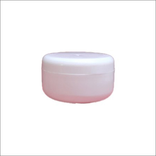 100gm HDPE Round Cream Jar - HDPE Material, 100g Capacity, White Color | Durable Build for Reliable Storage with Quality Inspections
