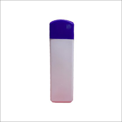 Dusting Powder Container - HDPE, 100g Size | Square Shape, White and Blue Color