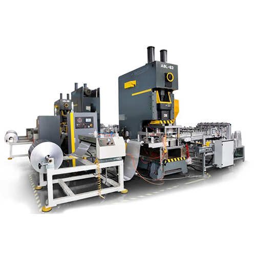 Aluminium Foil Container Making Machine - Mild Steel, Automatic Grade with PLC Control | Computerized Operation for Efficient Production
