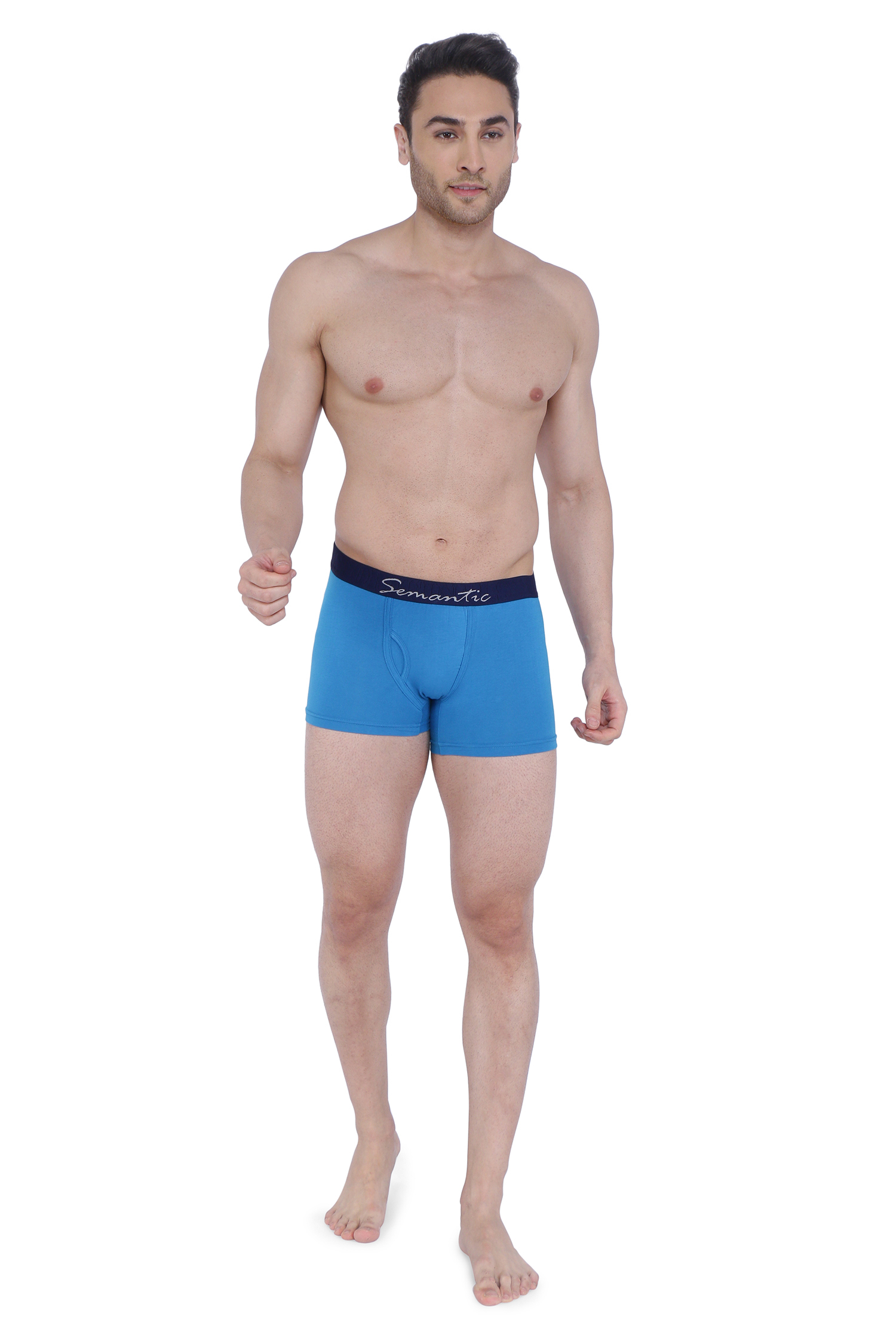Semantic Cotton-elastane Royal Trunks With Fly - Age Group: 15 Above
