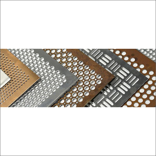 Perforated Sheet - Stainless Steel, Customizable Dimensions, Color Options: Silver & Bronze, Round/Square Slots, Polished & Coated Surface