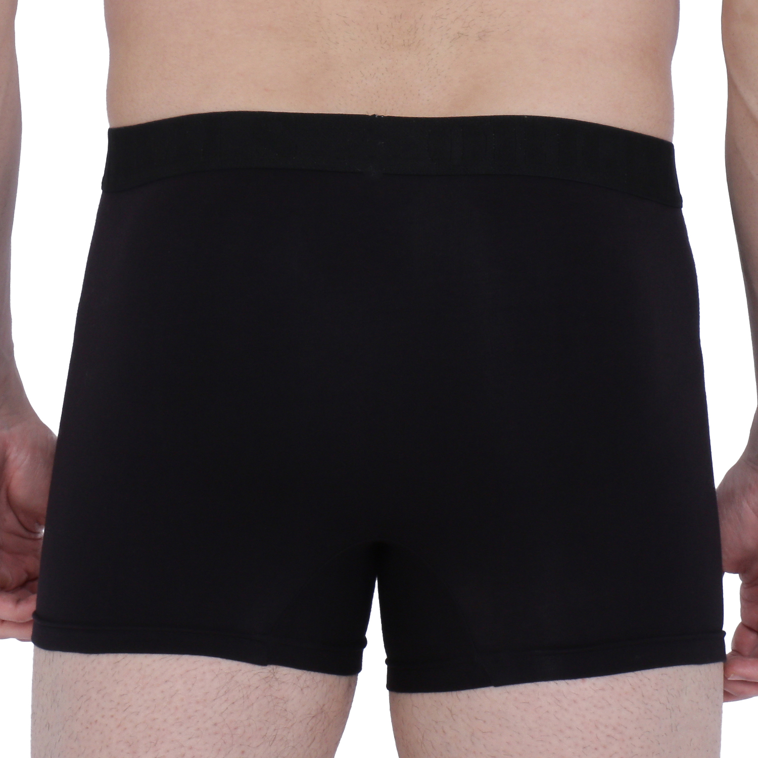 Semantic Cotton-elastane Black Trunks With Fly - Age Group: 16 Above