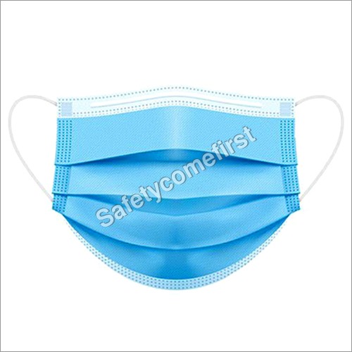 Surgical Mask - Non-Woven, Cotton, All Sizes Available | Blue Color, Disposable Design for Pharmaceutical Respiratory Applications