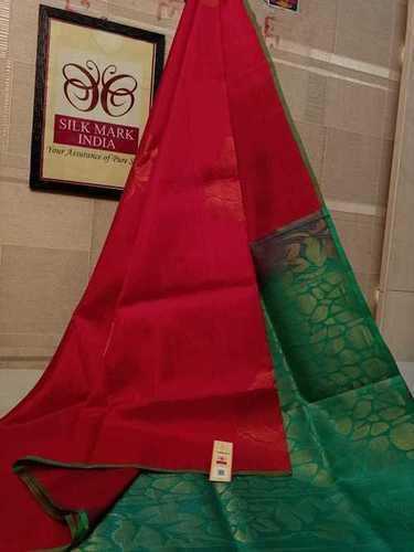 पिंक प्योर सिल्क हैंडलूम लाइट वजन