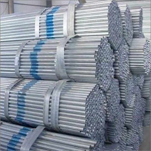Galvanized Iron Pipe - 6 Meter Length | Round Shape, Durable Iron Material