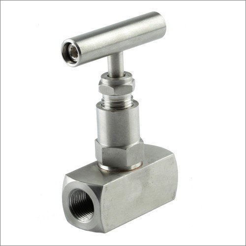 SS Needle Valve - Stainless Steel, 1/2 Inch Size, Silver Color | Ideal for Industrial Applications
