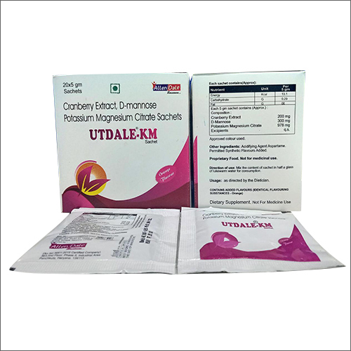 Cranberry Extract D-Mannose Potassium Magnesium Citrate Sachets