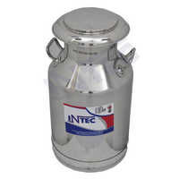 Silver 40 Ltr Stainless Steel Milk Can