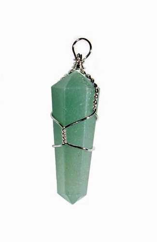 ग्रीन एवेंट्यूरिन सिंगल पॉइंट पेंडेंट