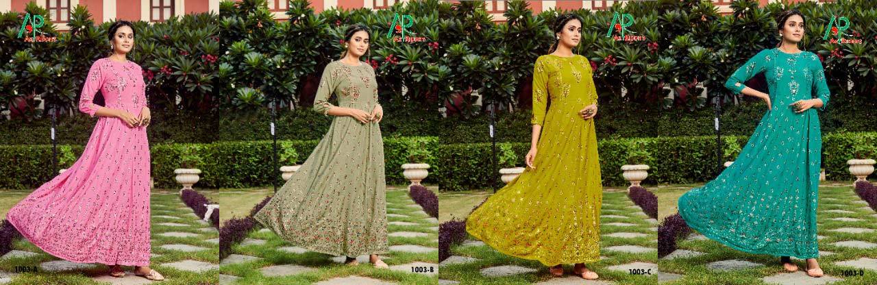 Kali Gown Vol 5 Rayon Printed Gown Catalogue Set
