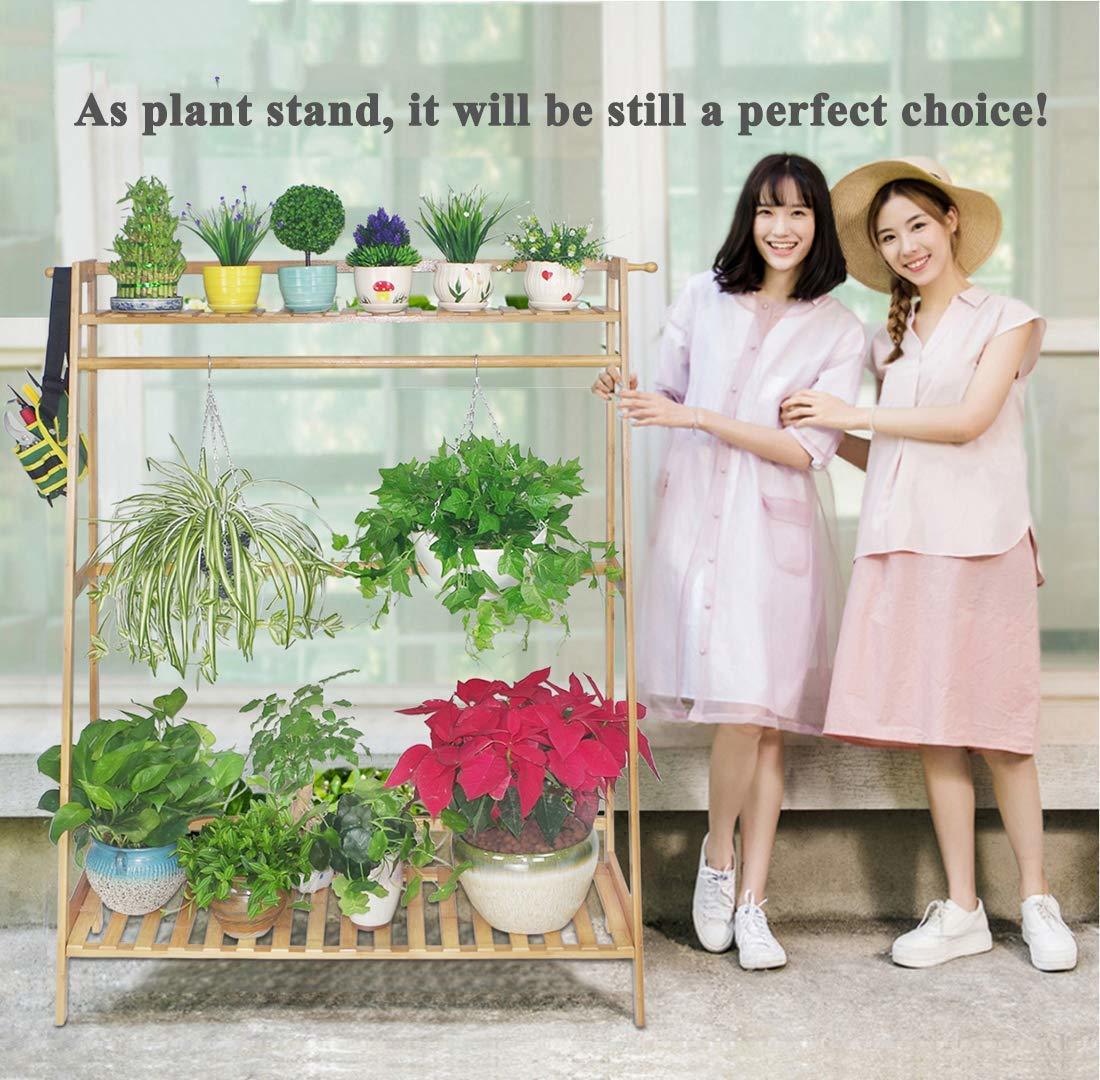 Bamboo Diy Garment Coat Clothes Rack (100 X 140 Cm) - Bamboo Material, 100x140 Cm, Natural Color , Multi-functional, Easy Assembly, Sturdy Design