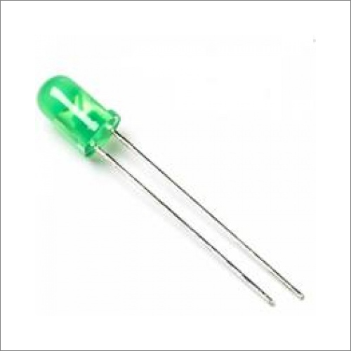 5MM Green Diffused LED Round Flat Axial SMD Display - Green Color  | Ideal for Bar Display Applications