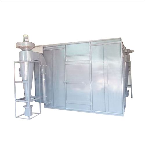 Mild Steel Batch Type Powder Recovery Booth - 50 Hz, 380 Volt, Three Phase | Durable, Portable, Galvanized Gray Surface, Industrial Usage