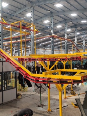 Mild Steel Overhead Conveyor System Load Capacity: 50 - 300  Kilograms (Kg)