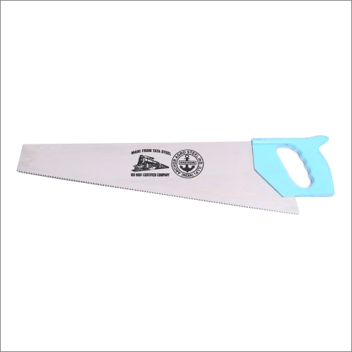 White Polish Handsaw With Pvc Full Handle - Steel Material, White Color | High Durability, Exceptional Performance For Wood Cutting