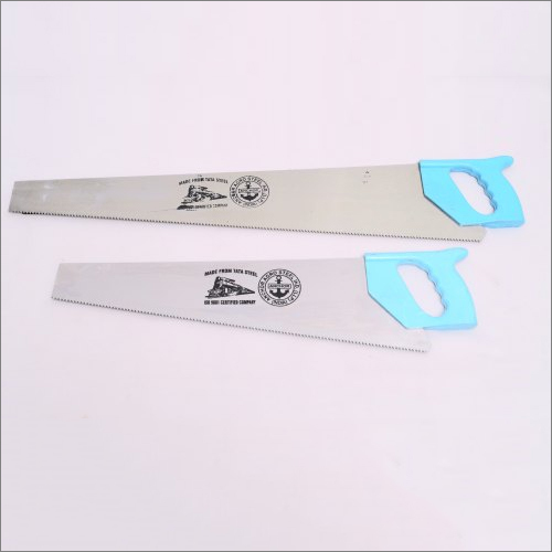 White Polish Handsaw With Pvc Full Handle - Steel Material, White Color | High Durability, Exceptional Performance For Wood Cutting